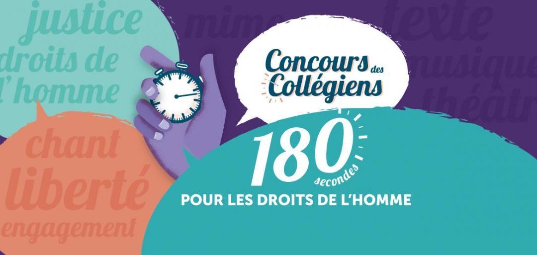 Concours « 180 secondes pour les droits de l’homme » : trois binômes d’élèves sont inscrits cette année