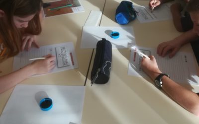 Atelier calligraphie avec les 5èmes C