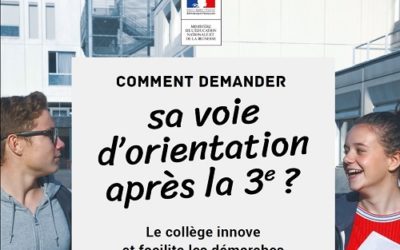 Orientation après la 3ème : saisie des vœux en ligne